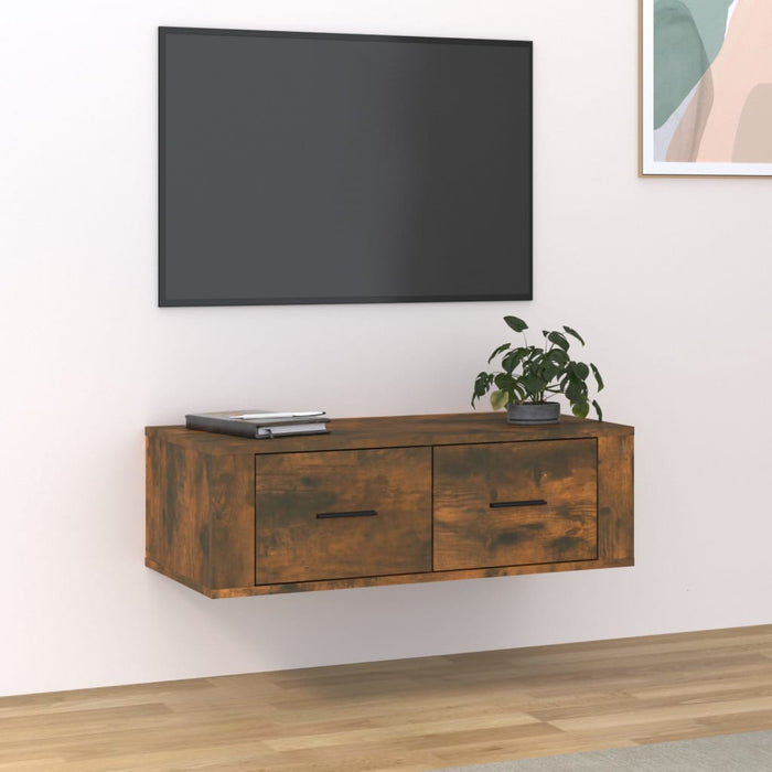 Tv-Hangmeubel 80X36X25 Cm Bewerkt Hout Kleurig