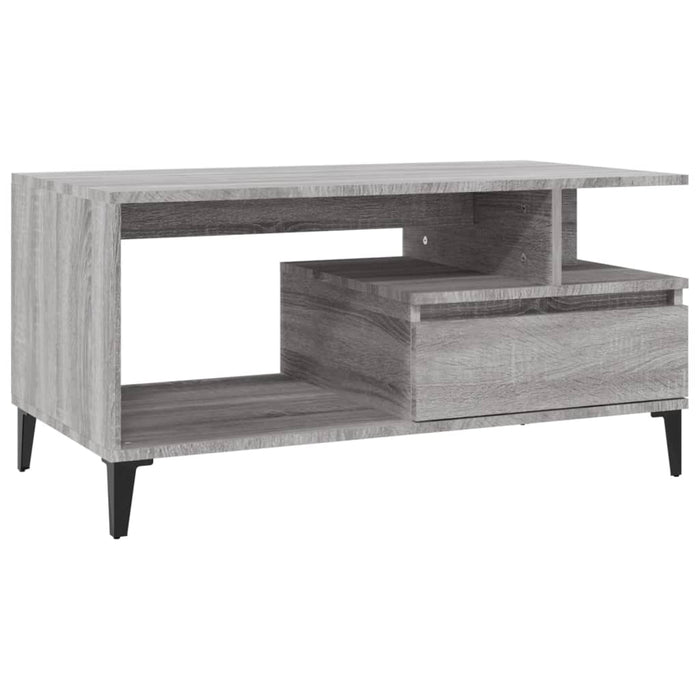 Salontafel 90X49X45 Cm Bewerkt Hout