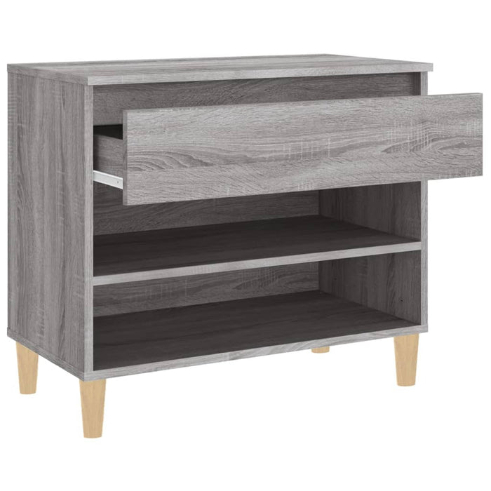 Schoenenkast 70X36X60 Cm Bewerkt Hout Sonoma Grijs Grijs Sonoma