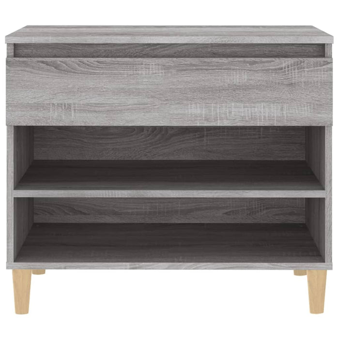 Schoenenkast 70X36X60 Cm Bewerkt Hout Sonoma Grijs Grijs Sonoma