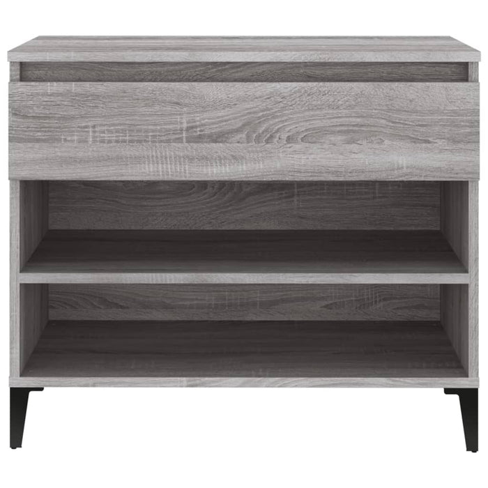 Schoenenkast 70X36X60 Cm Bewerkt Hout Sonoma Grijs Grijs Sonoma