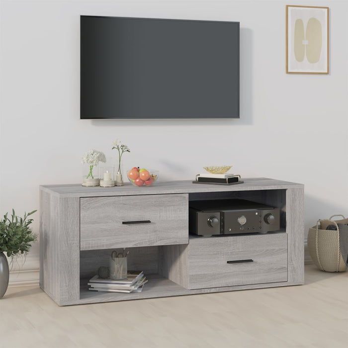 Tv-Meubel 00X35X40 Cm Bewerkt Hout Bruin Eikenkleur