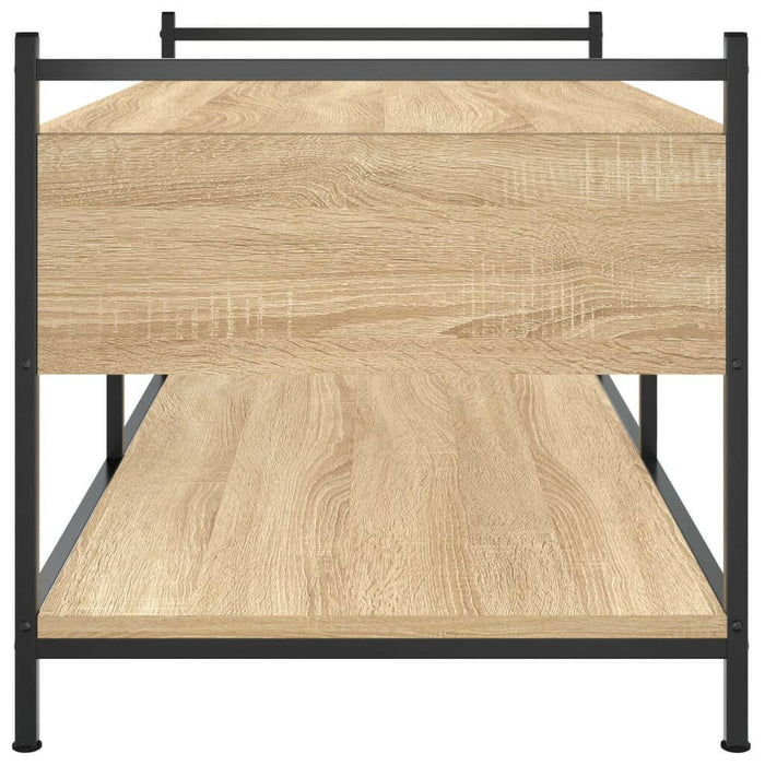 Salontafel 99X50X50 Cm Bewerkt Hout Sonoma Eikenkleurig