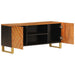 Tv-Meubel 105X33,5X46 Cm Massief Mangohout Bruin En Zwart