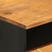 Salontafel 80X54X40 Cm Massief Mangohout Bruin En Zwart