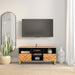 Tv-Meubel 100X33,5X46 Cm Massief Mangohout Bruin En Zwart