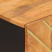 Dressoir 40X33,5X75 Cm Massief Mangohout Bruin En Zwart