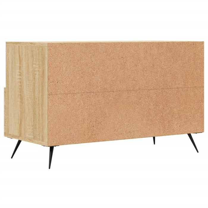 Tv-Meubel 80X36X50 Cm Bewerkt Hout Sonoma Eiken