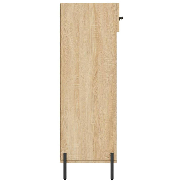 Schoenenkast 60X35X105 Cm Bewerkt Hout Sonoma Eikenkleurig