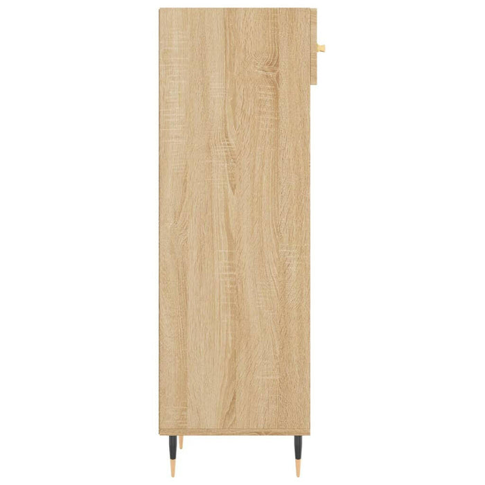 Schoenenkast 30X35X105 Cm Bewerkt Hout Sonoma Eikenkleurig