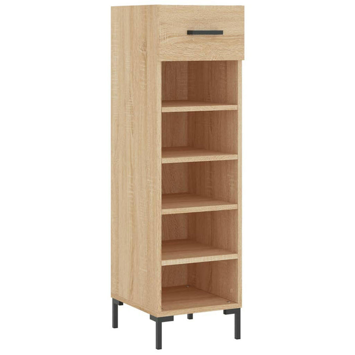 Schoenenkast 30X35X105 Cm Bewerkt Hout Sonoma Eikenkleurig