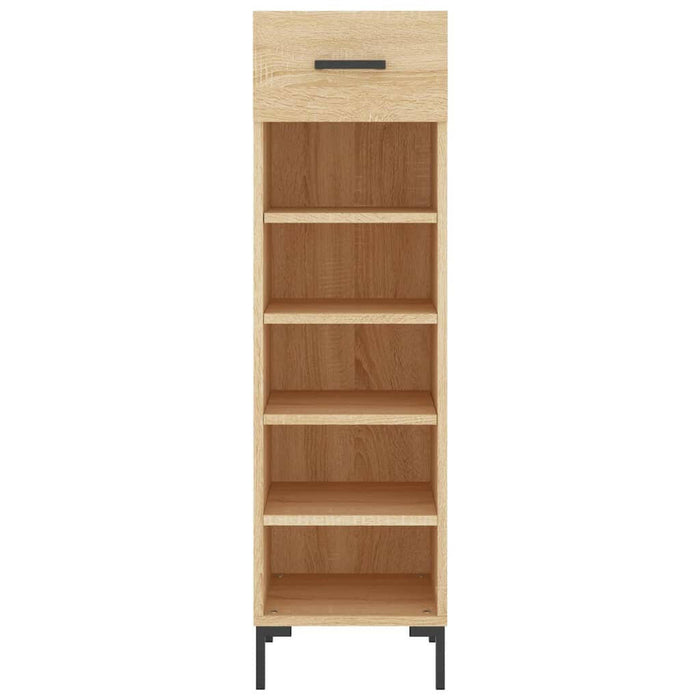 Schoenenkast 30X35X105 Cm Bewerkt Hout Sonoma Eikenkleurig