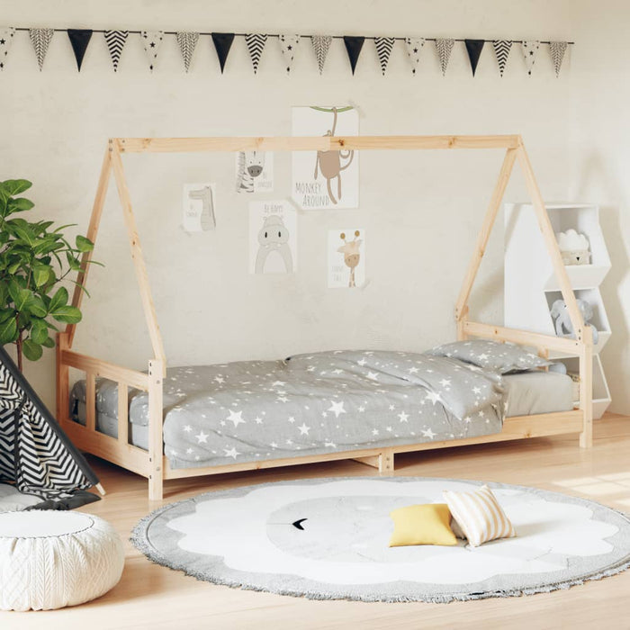 Kinderbedframe Massief Grenenhout