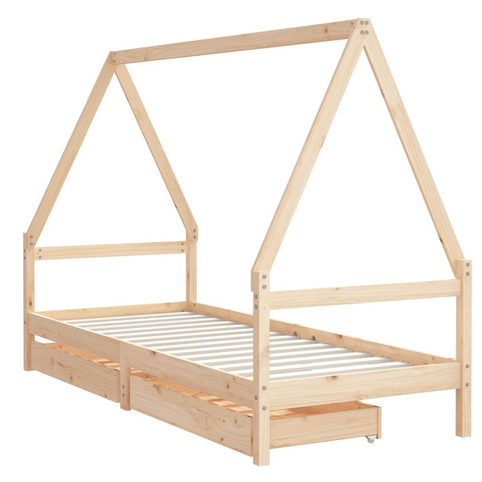 Kinderbedframe Massief Grenenhout