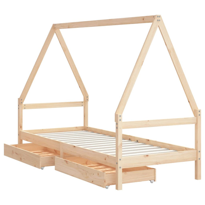 Kinderbedframe Massief Grenenhout