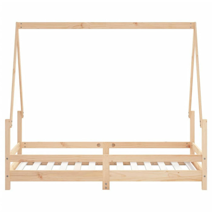 Kinderbedframe 80X160 Cm Massief Grenenhout