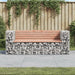 Tuinbank Schanskorfontwerp 184X71X65,5 Cm Massief Grenenhout