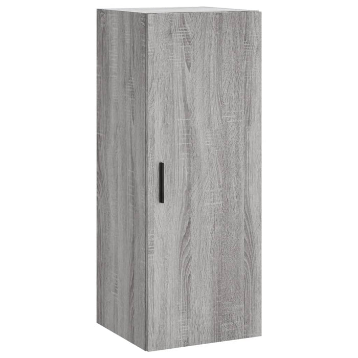 Hoge Kast 34,5X34X180 Cm Bewerkt Hout Eikenkleurig