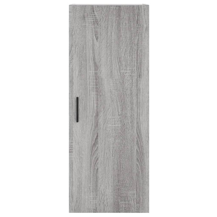 Hoge Kast 34,5X34X180 Cm Bewerkt Hout Eikenkleurig