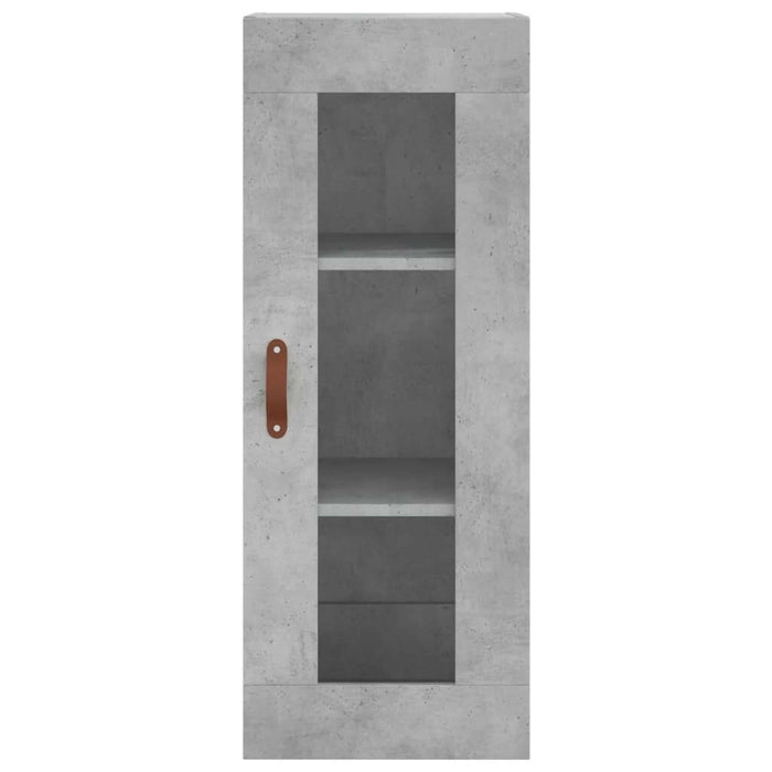 Hoge Kast 34,5X34X180 Cm Bewerkt Hout Betongrijs