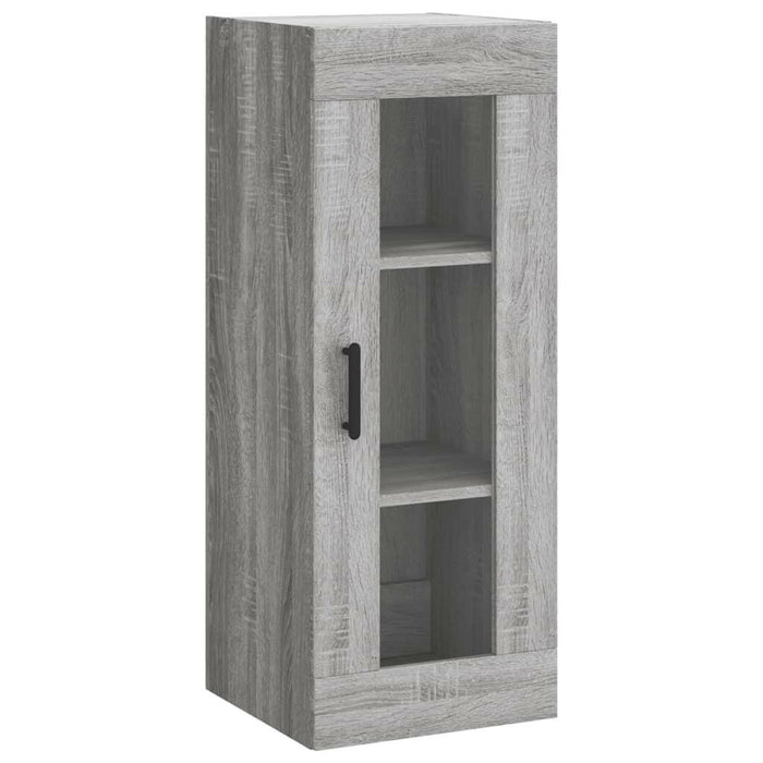 Hoge Kast 34,5X34X180 Cm Bewerkt Hout Grijs Sonoma Eikenkleurig