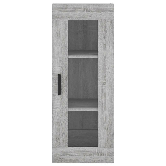 Hoge Kast 34,5X34X180 Cm Bewerkt Hout Grijs Sonoma Eikenkleurig