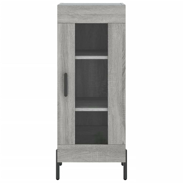 Hoge Kast 34,5X34X180 Cm Bewerkt Hout Grijs Sonoma Eikenkleurig