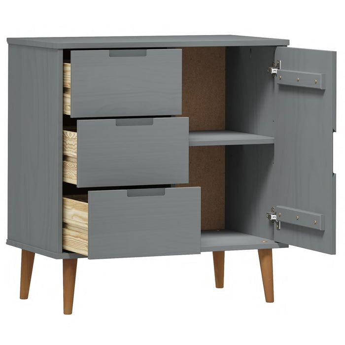 Dressoir Molde 76,5X40X80 Cm Massief Grenenhout