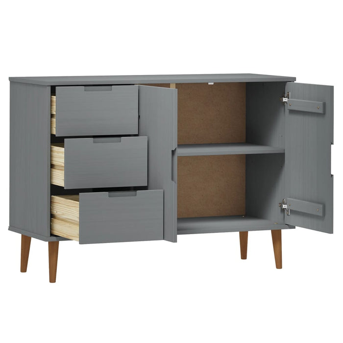 Dressoir Molde 113X40X80 Cm Massief Grenenhout