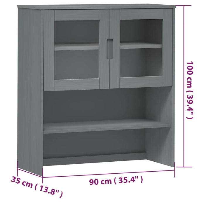 Opzetkast Molde 90X35X100 Cm Massief Grenenhout