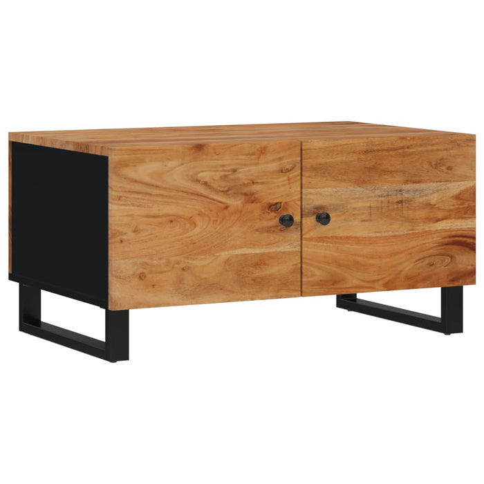 Salontafel 80X50X40 Cm Massief Acaciahout En Bewerkt Hout