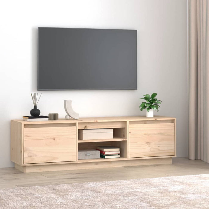 Tv-Meubel 140X35X40 Cm Massief Grenenhout