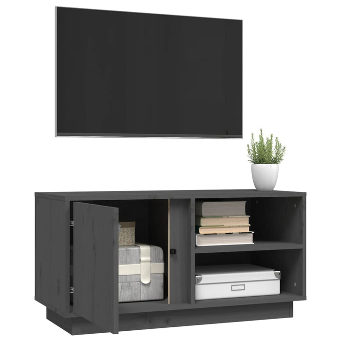 Tv-Meubel 80X35X40,5 Cm Massief Grenenhout