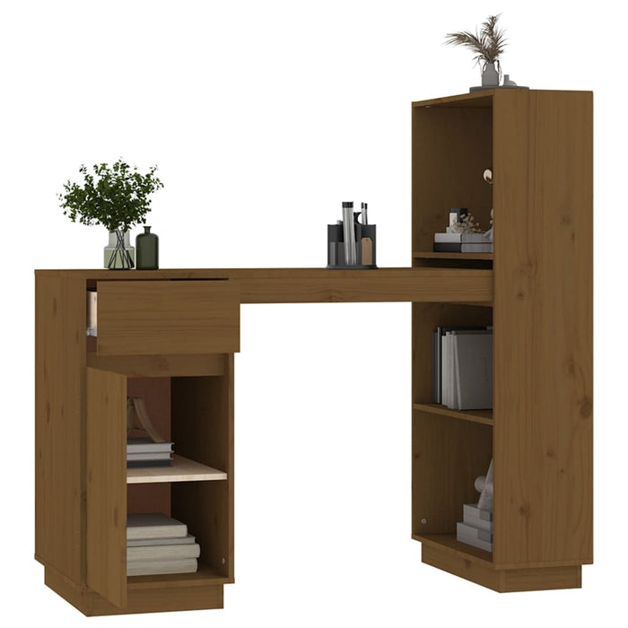 Bureau 110X53X117 Cm Massief Grenenhout