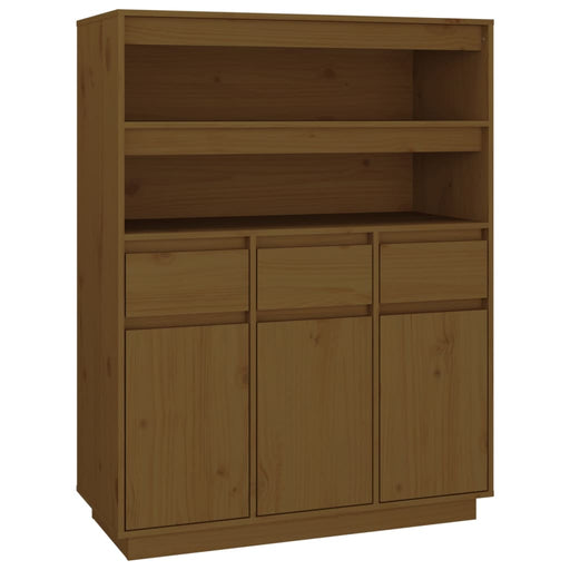 Hoge Kast 89X40X116,5 Cm Massief Grenenhout