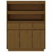 Hoge Kast 89X40X116,5 Cm Massief Grenenhout