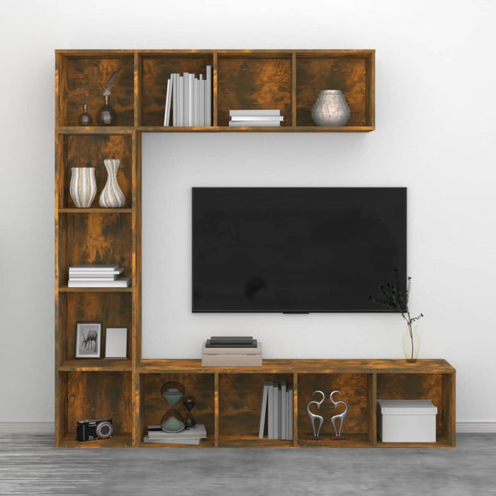 3-Delige Boekenkast- / Tv-Meubelset 180X30X180 Cm