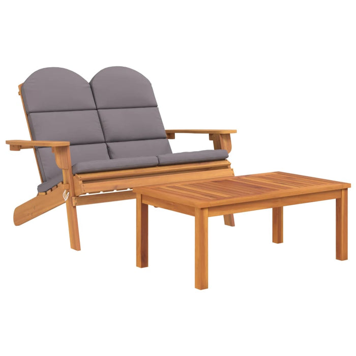 4-Delige Loungeset Adirondack Massief Acaciahout