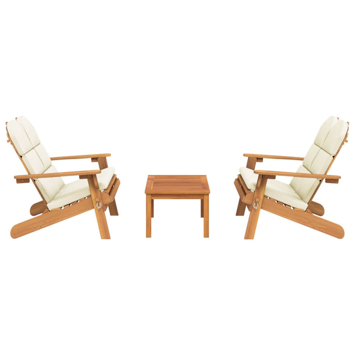 3-Delige Loungeset Adirondack Massief Acaciahout