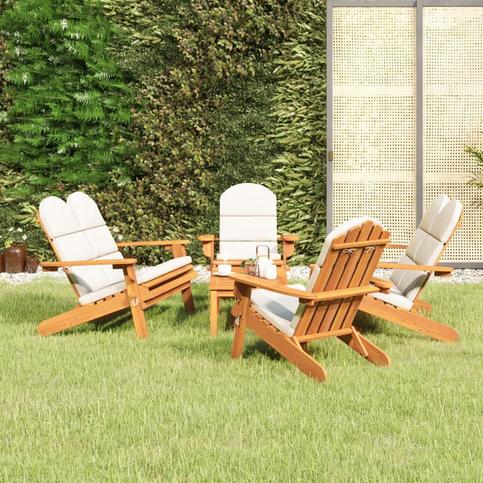 5-Delige Loungeset Adirondack Massief Acaciahout