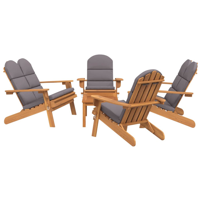 5-Delige Loungeset Adirondack Massief Acaciahout