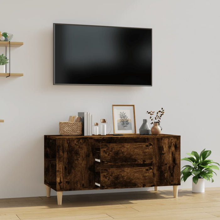 Tv-Meubel 02X44,5X50 Cm Bewerkt Hout