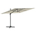 Zweefparasol Met Led-Verlichting 400X300 Cm Zandwit