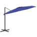 Zweefparasol Met Led-Verlichting 400X300 Cm Azuurblauw