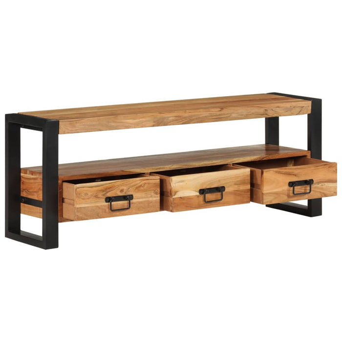 Tv-Meubel 120X30X45 Cm Massief Acaciahout