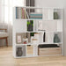 Boekenkast/Kamerscherm 105X24X102 Cm Bruin Eikenkleur