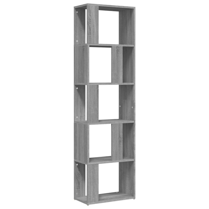 Boekenkast 45X24X160 Cm Bewerkt Hout Eikenkleurig