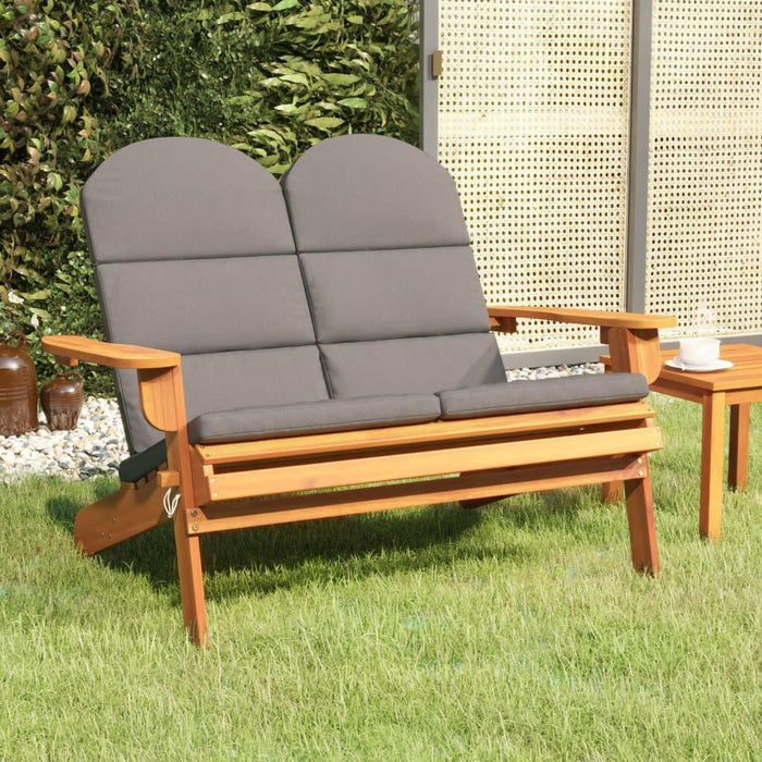 Tuinbank Adirondack Met Kussens 126 Cm Massief Acaciahout