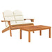 2-Delige Loungeset Adirondack Massief Acaciahout