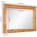 Spiegel 70X50 Cm Massief Acaciahout En Glas